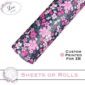 ⋅ Ditsy Floral ⋅ Custom Luxe Vegan Faux Leather ⋅ Sheets or Rolls! ⋅