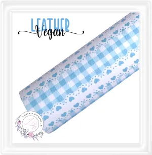 ⋅ Gingham Hearts ⋅ Litchi ⋅ Vegan Faux Leather