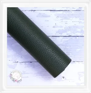 ∙ Plain Premium Vegan Litchi Faux Leather  ∙  Sacramento Green  ∙