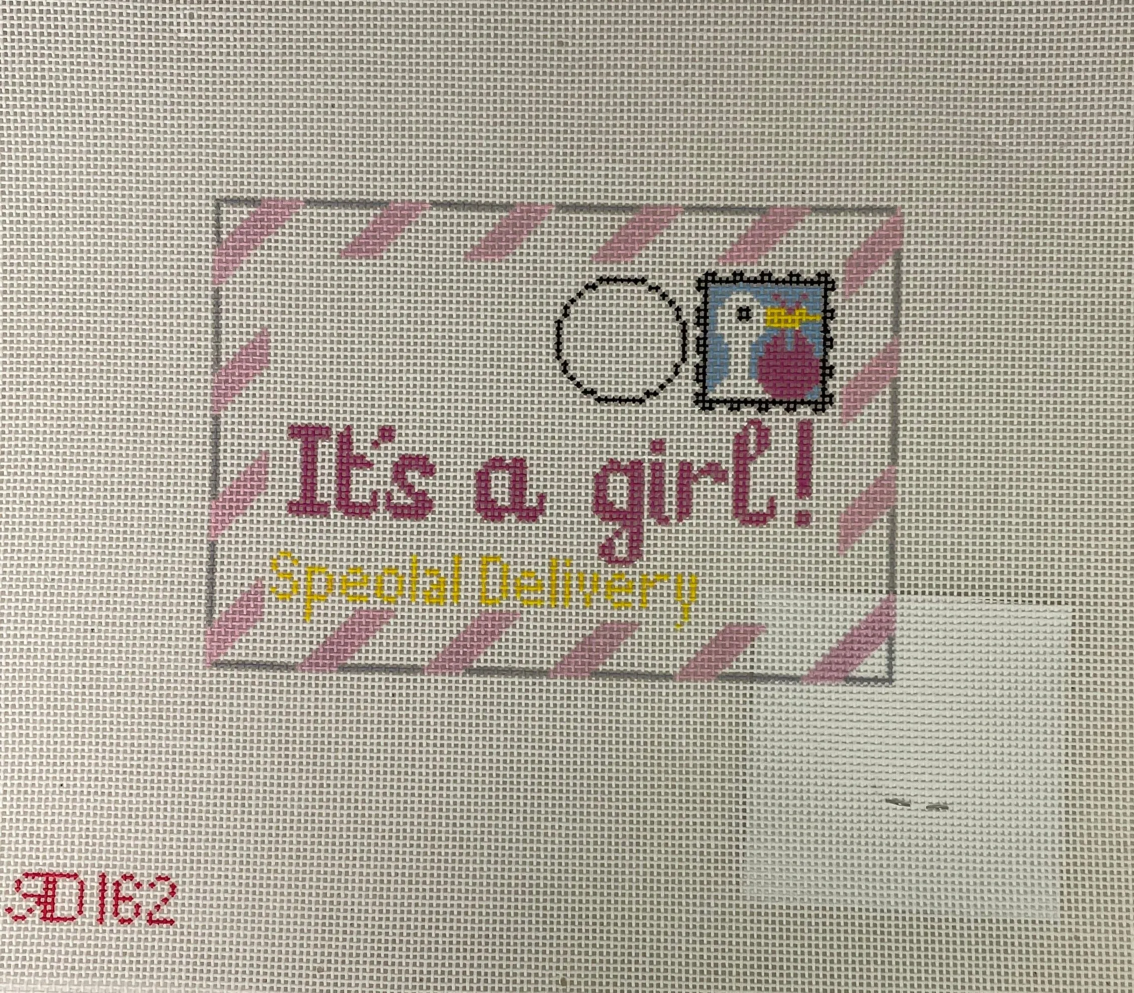 * Rachel Donley Needlepoint RD162  It's a Girl Letter