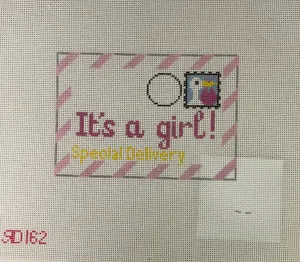 * Rachel Donley Needlepoint RD162  It's a Girl Letter