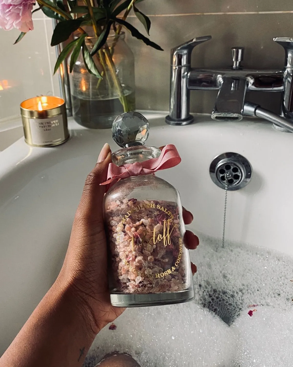 №1 Moroccan Rose, Geranium & Coconut Bath Salts
