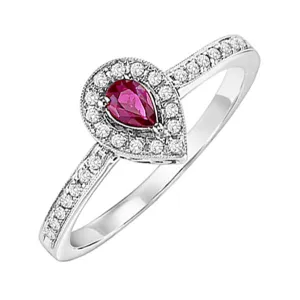 14KT White Gold & Diamond Classic Book Color Ensembles Fashion Ring  - 1/6 ctw