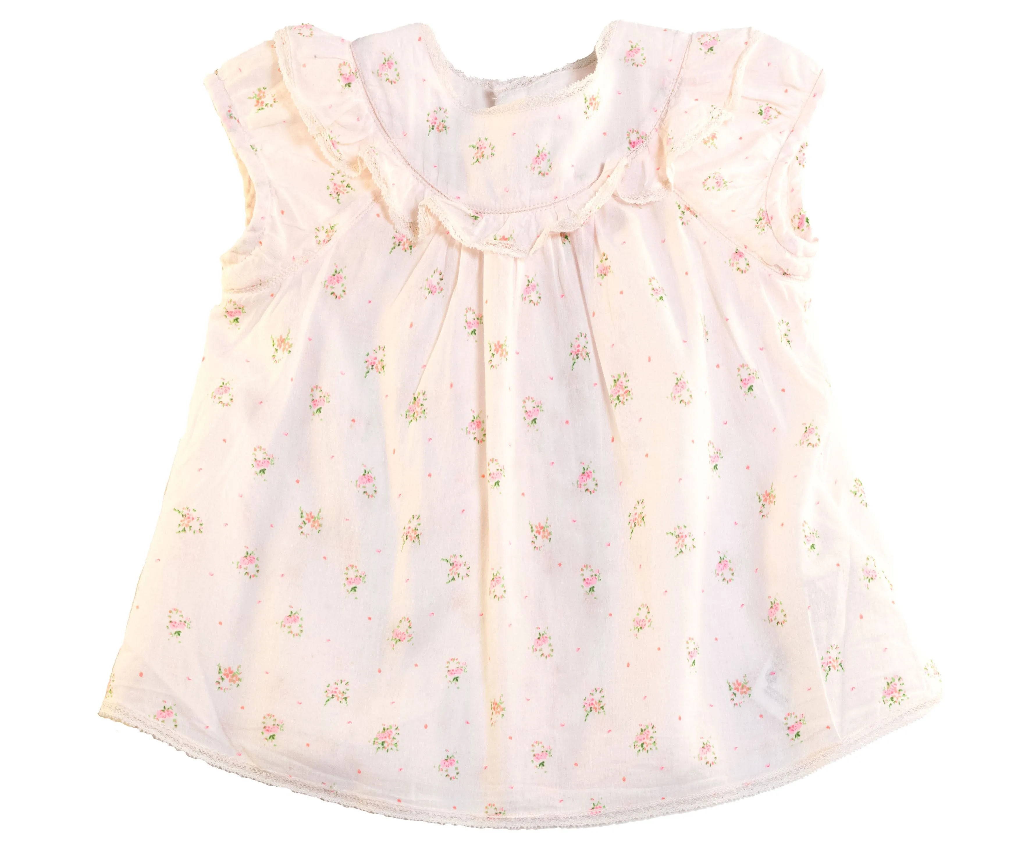[18-24m] Bonpoint Baby Blouse Pink with Floral Print