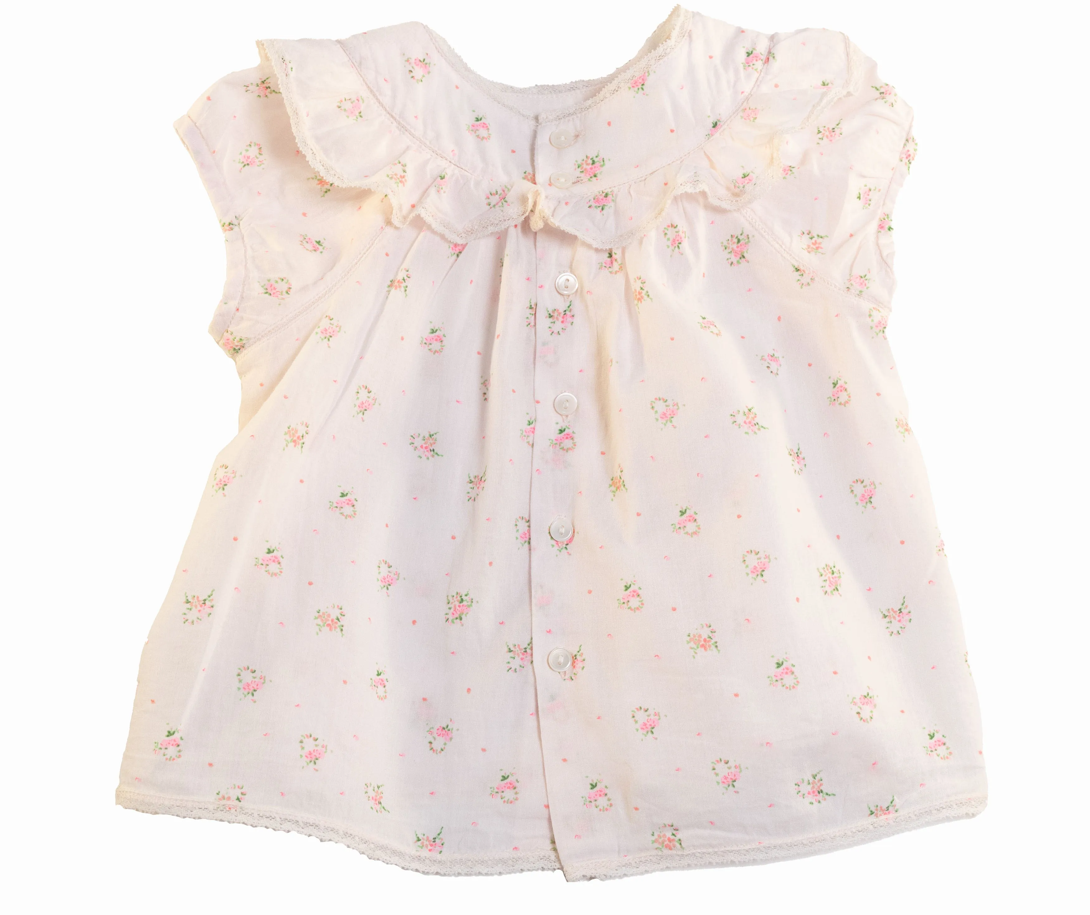 [18-24m] Bonpoint Baby Blouse Pink with Floral Print