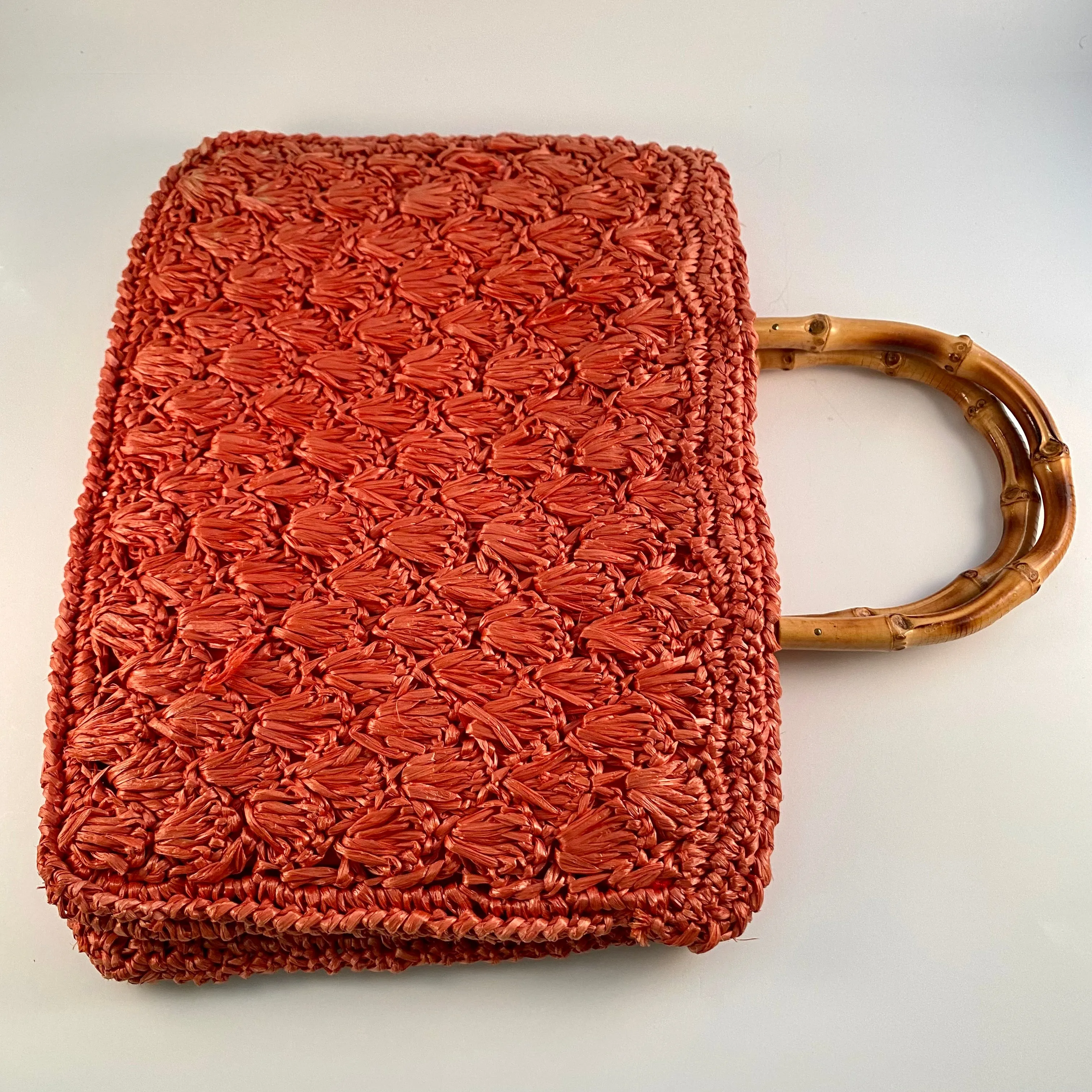 1960s Made In Japan Woven Raffia Bag