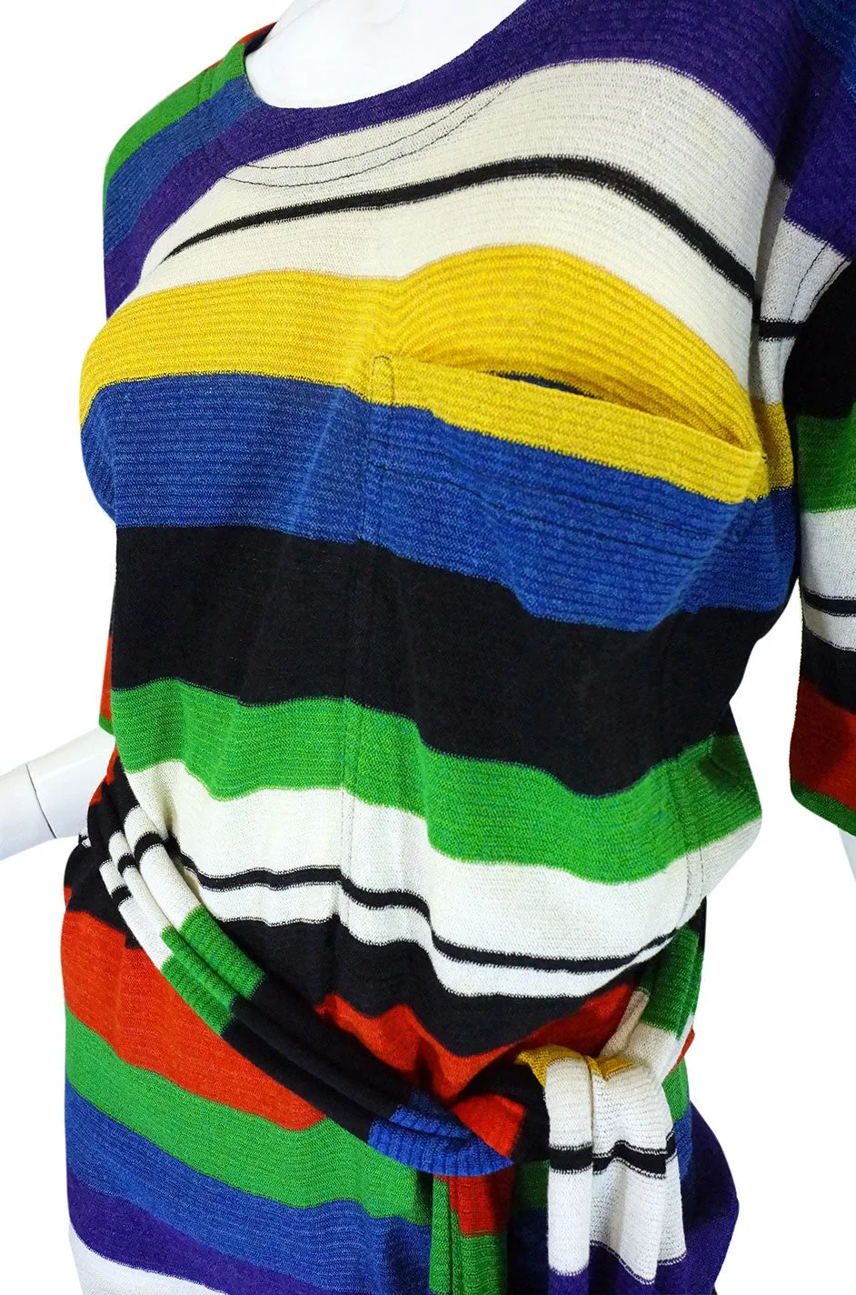 1970s Vivid Striped Knit Missoni Dress