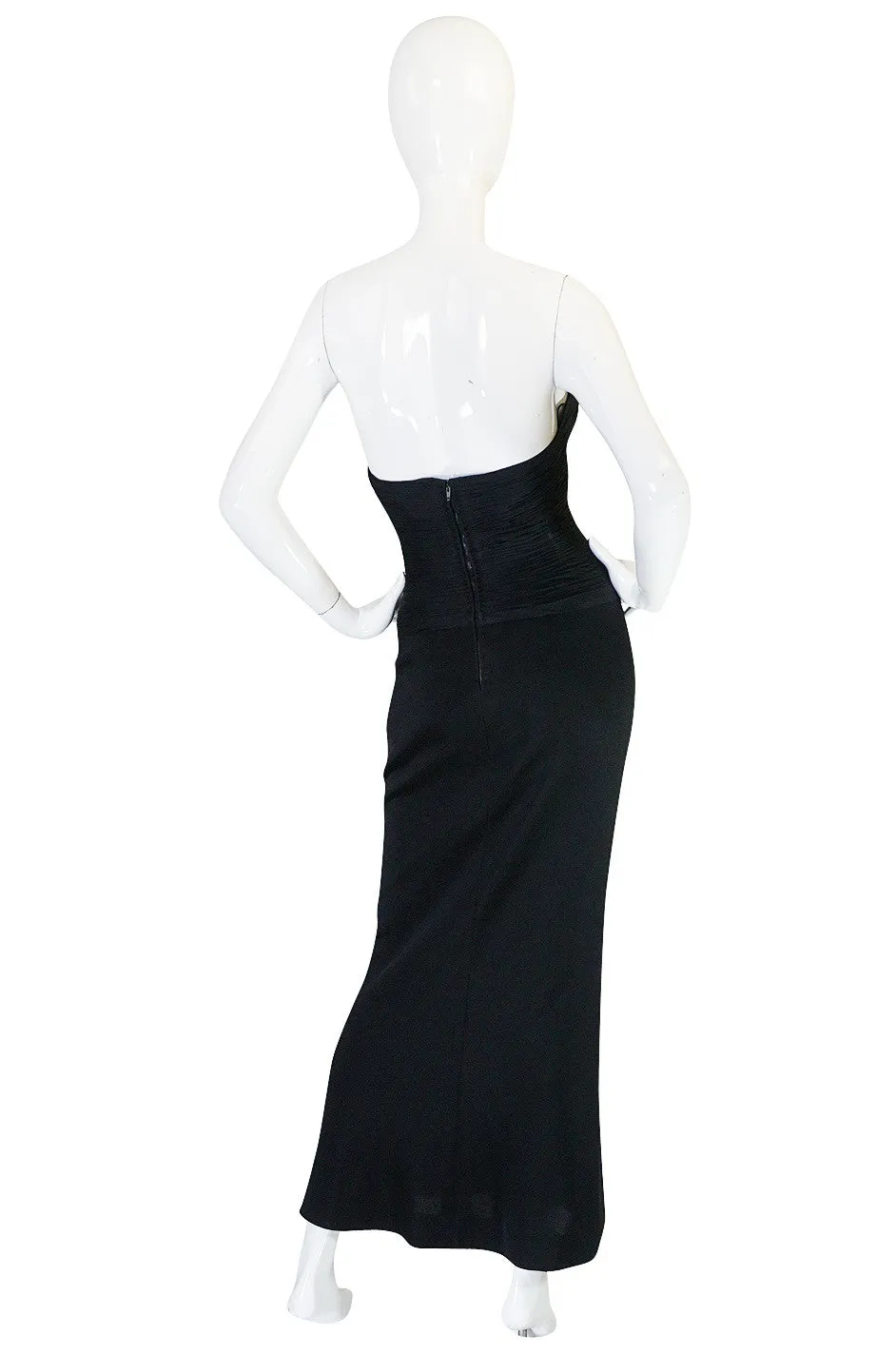 1985 Chanel Silk & Jersey Corset Dress worn by Emily Ratajkowski