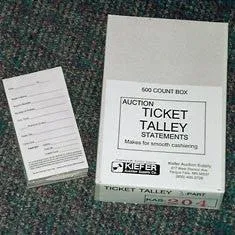 2-Part Cashier Ticket Tallies (250/Pack)