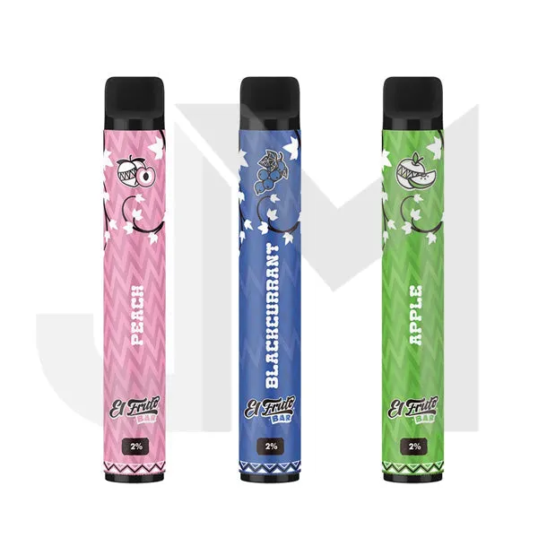 20mg El Fruto Bar Disposable Vape Device 575 Puffs