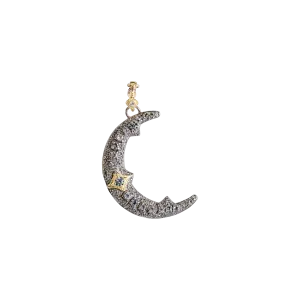 35 MM PAVE CRESCENT MOON ENHANCER