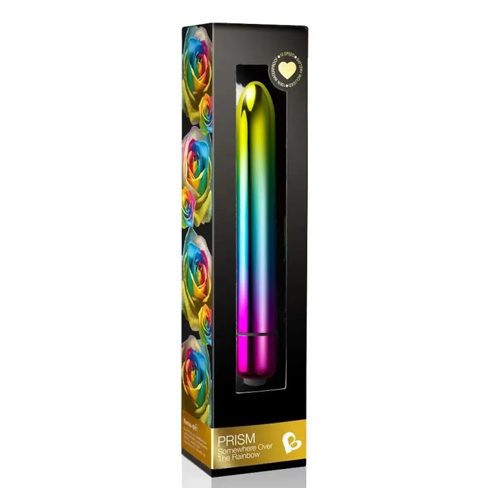 5.4-inch Rocks off Prism Rainbow Bullet Vibrator with 10-functions