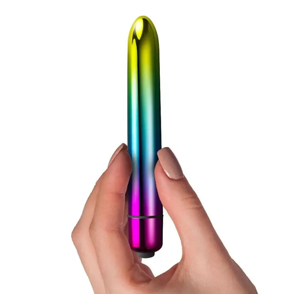 5.4-inch Rocks off Prism Rainbow Bullet Vibrator with 10-functions