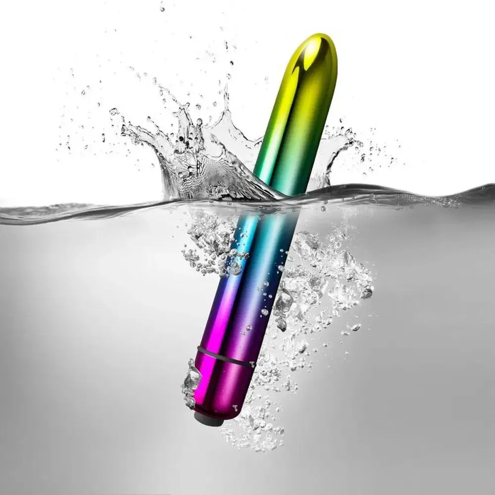 5.4-inch Rocks off Prism Rainbow Bullet Vibrator with 10-functions