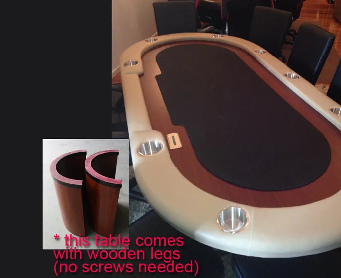 90" Black "Championship" Poker table w/ Money Slot
