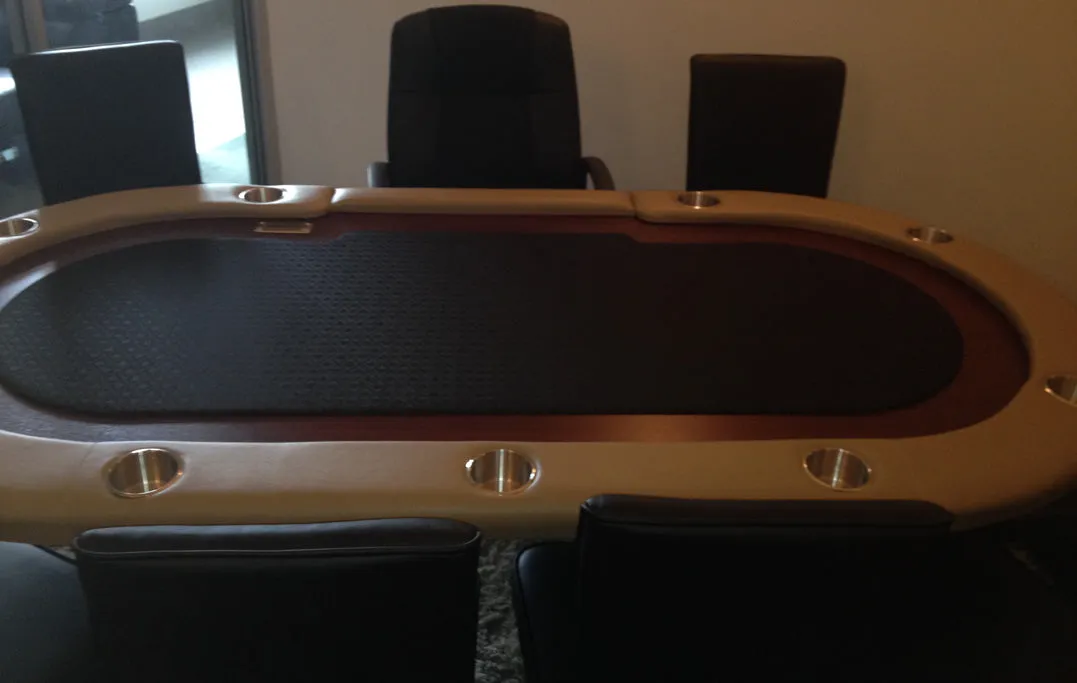 90" Black "Championship" Poker table w/ Money Slot