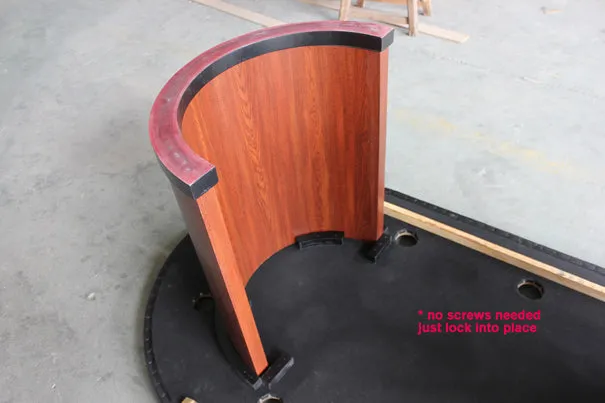 90" Black "Championship" Poker table w/ Money Slot