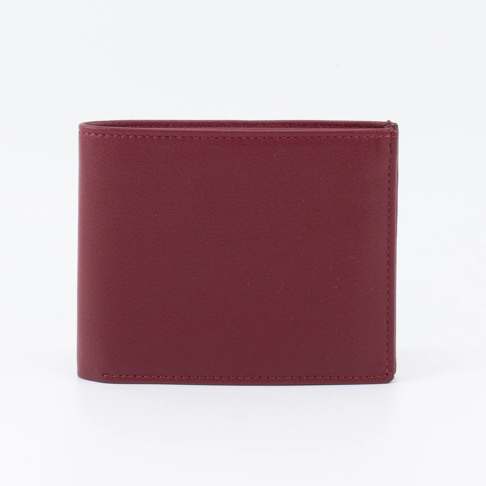A Multifold, Premium Leather Wallet (Burgundy)