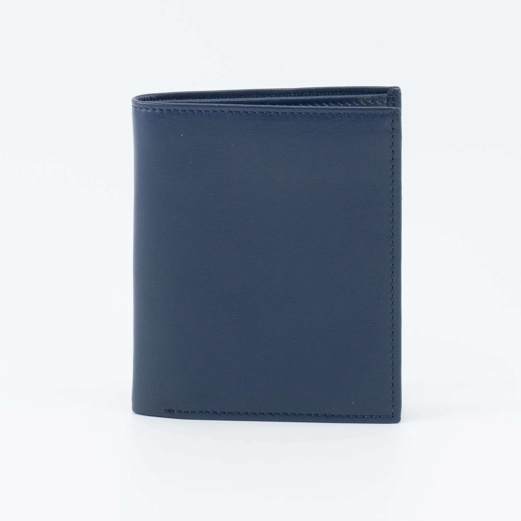 A Trifold, Premium Leather Wallet (Blue)