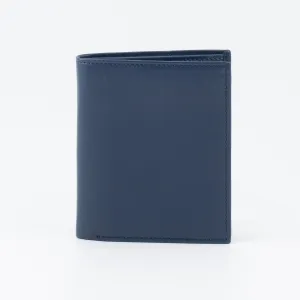 A Trifold, Premium Leather Wallet (Blue)