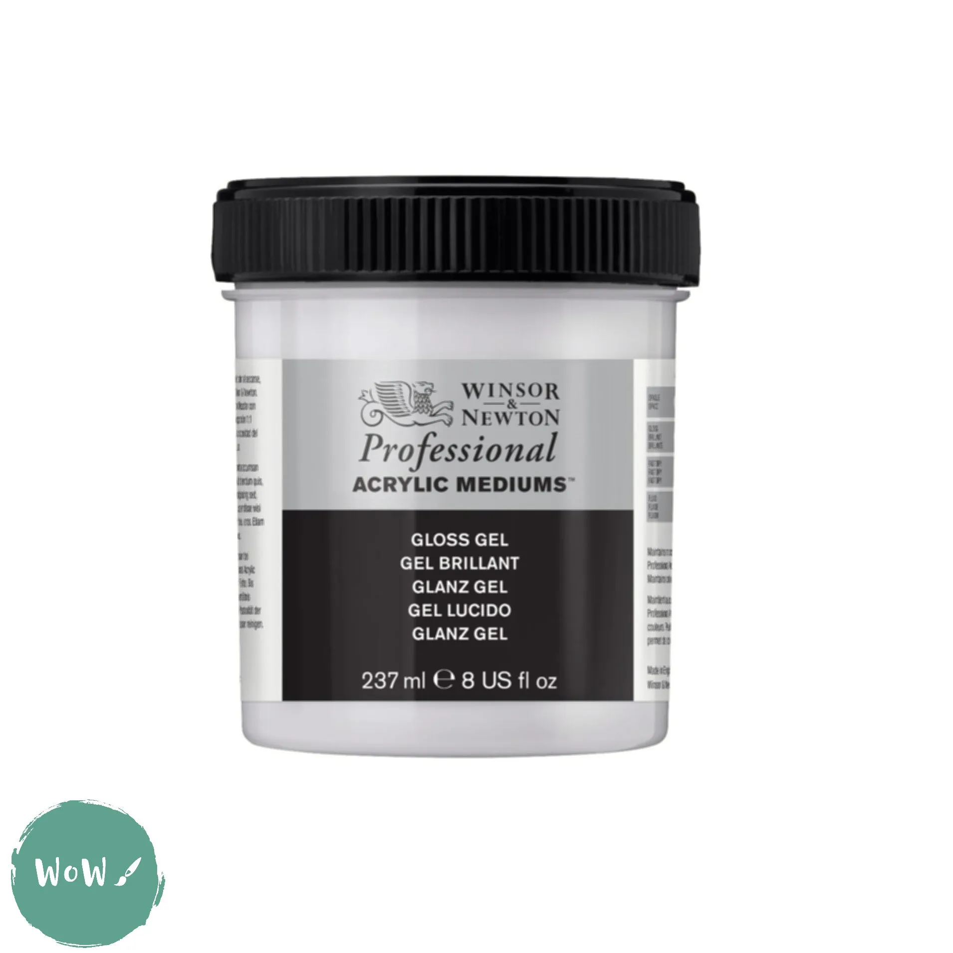 ACRYLIC MEDIUMS - Winsor & Newton PROFESSIONAL -  GLOSS GEL - 237ml