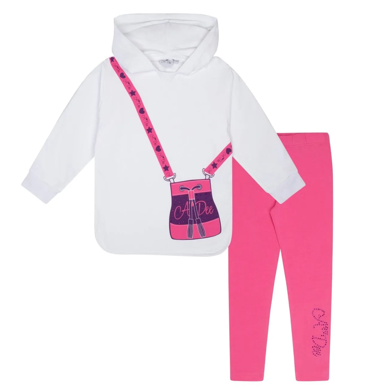 ADee TRUE Bright White Hooded Legging Set W244525