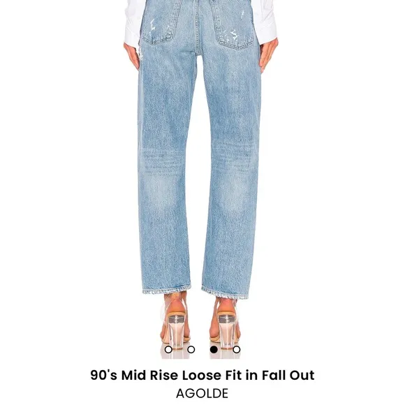 Agolde Light Blue Distressed Boyfriend Jeans