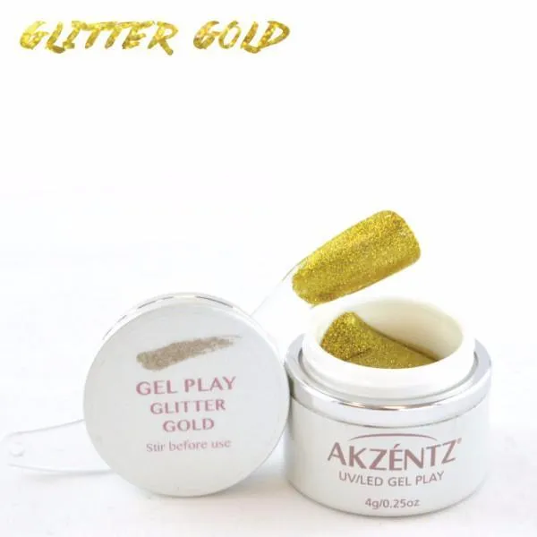 Akzentz Gel Play - Glitter Gold