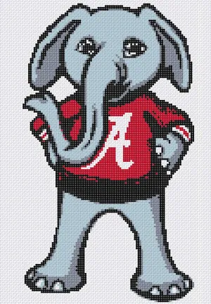 Alabama Elephant Pillow