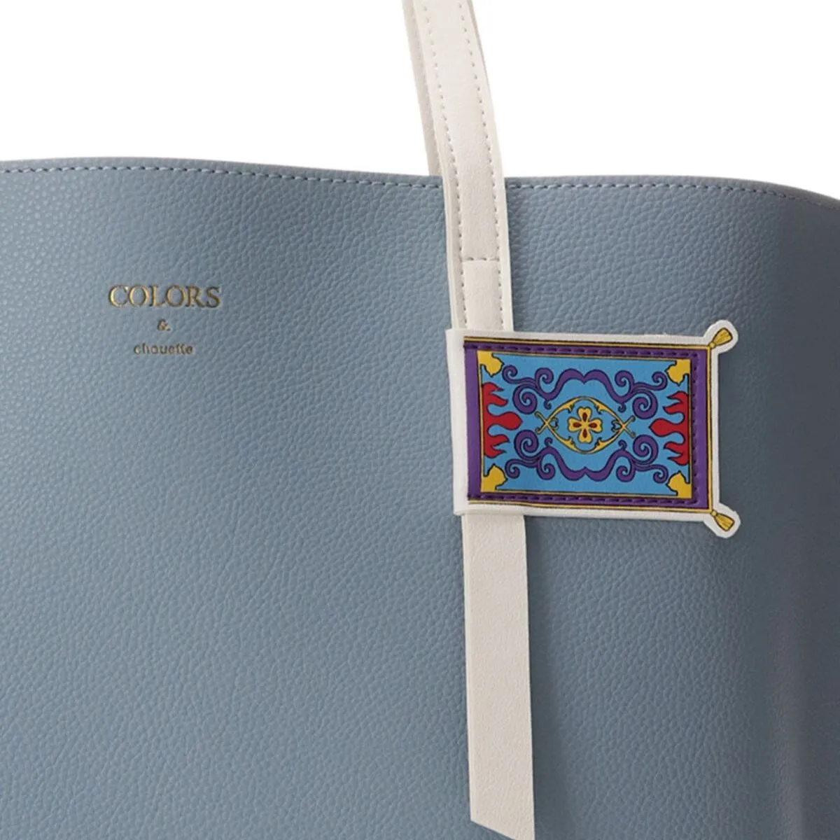 Aladdin Genie and Magic Carpet Drummer Blue Tote