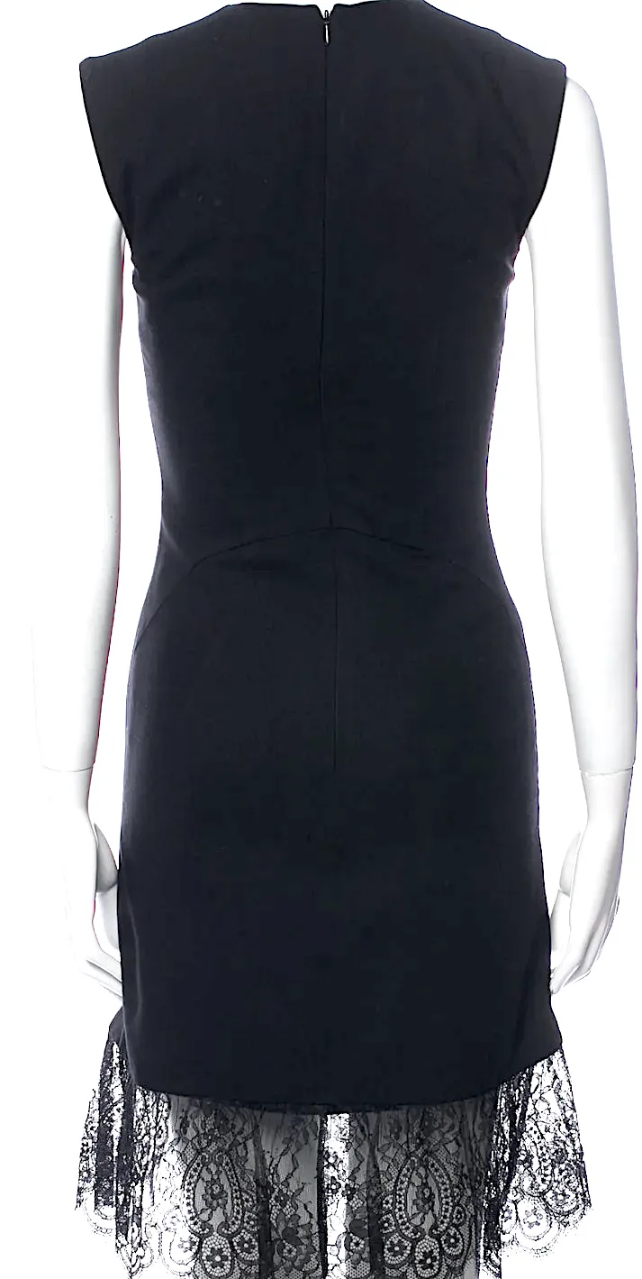 ALEXANDER MCQUEEN UK.  McQ. Black Crew Neck Mini Dress