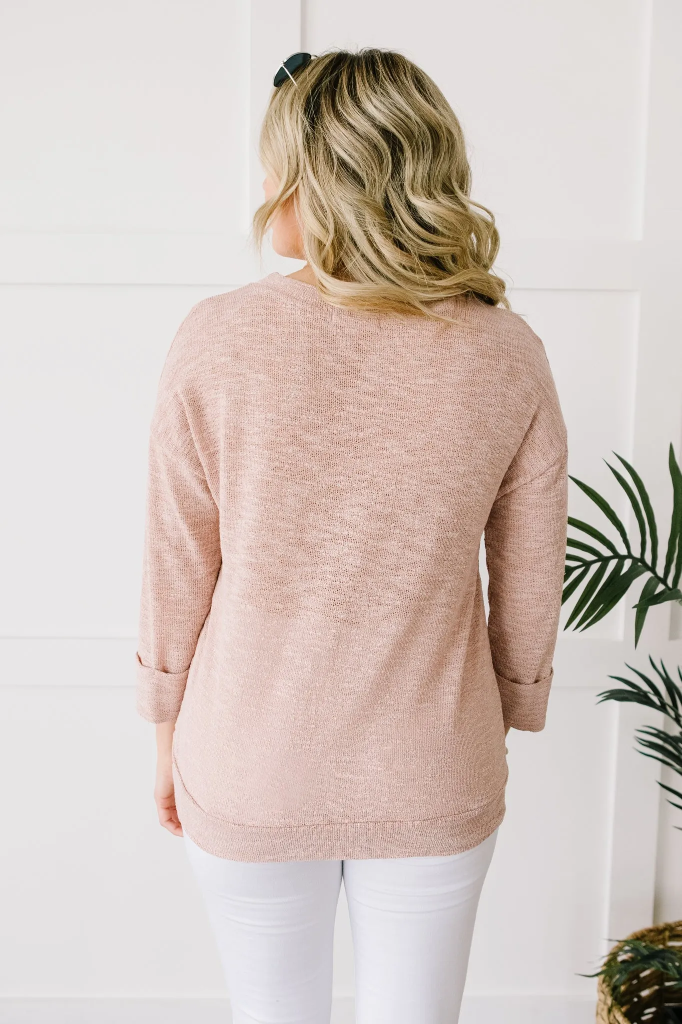 All Over It Top In Dusty Pink