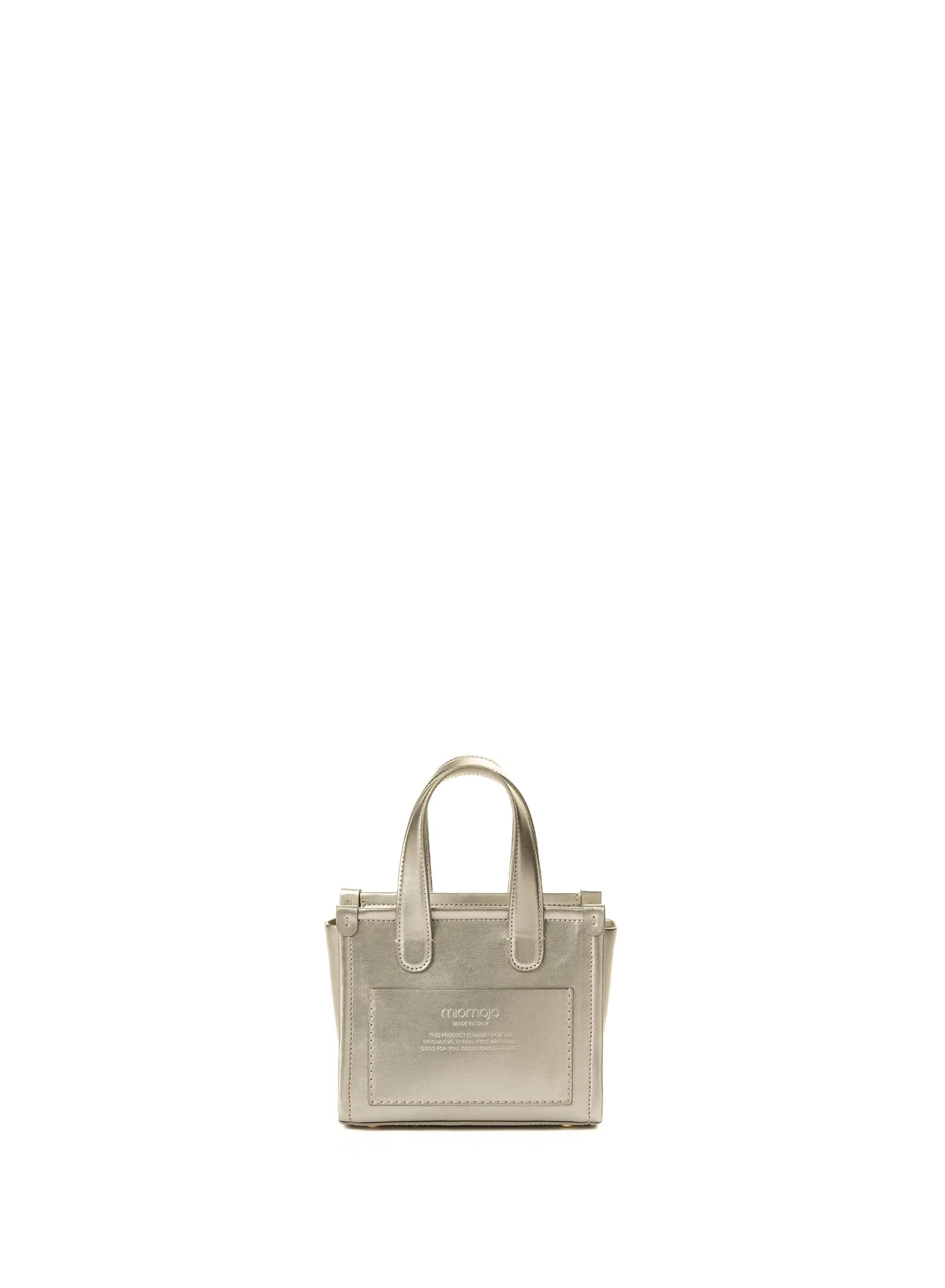 Alma S Apple Leather Vegan Tote Bag | Champagne
