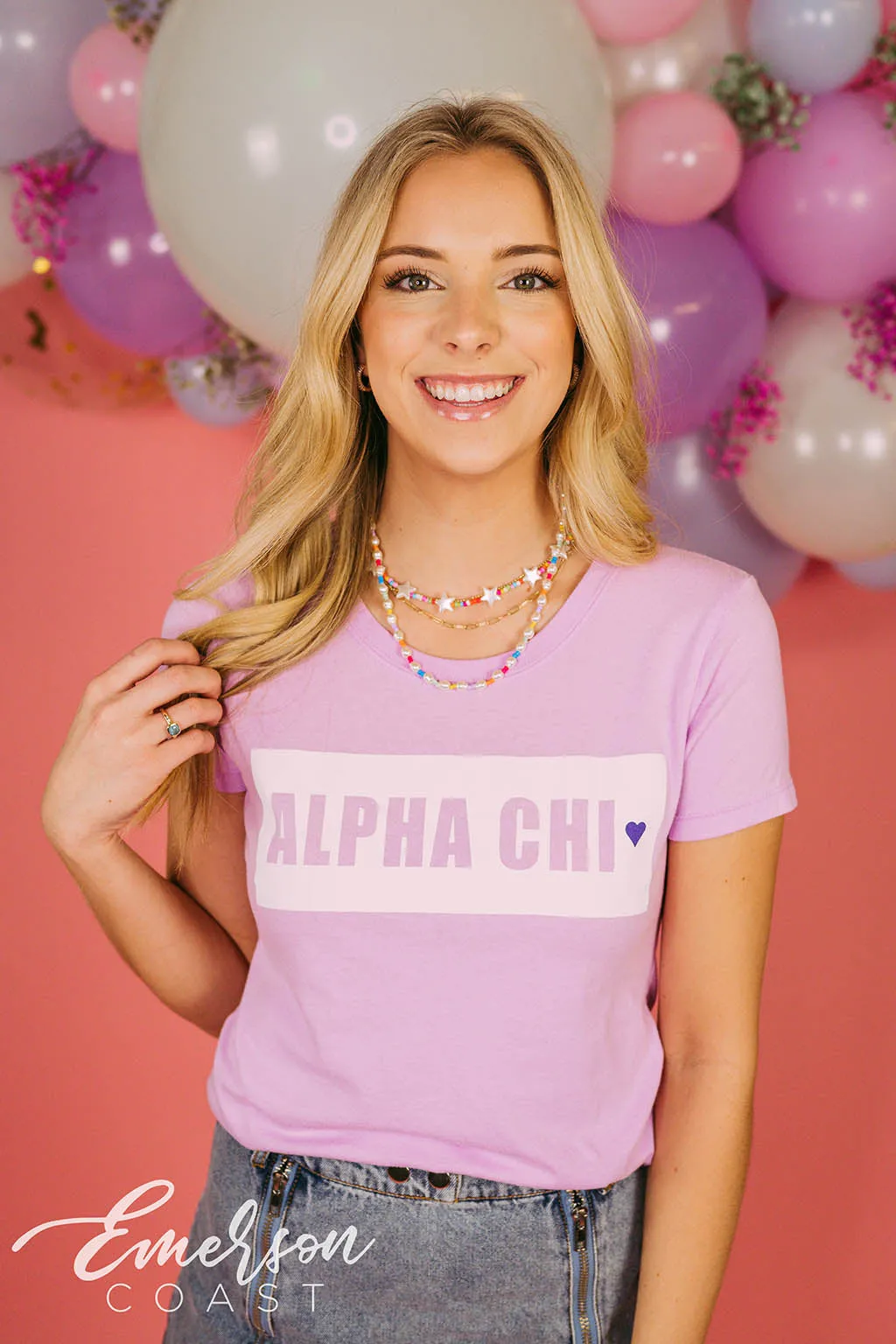 Alpha Chi Omega Lilac Tee