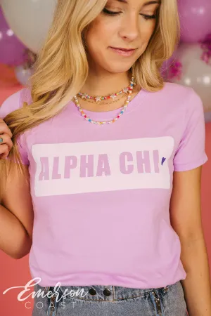 Alpha Chi Omega Lilac Tee