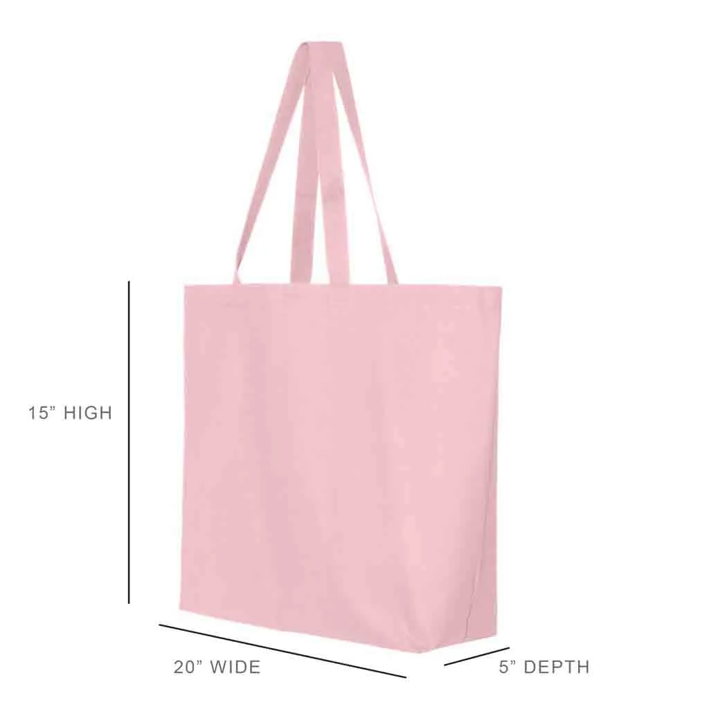 Alpha Epsilon Phi Pink Canvas Tote Bag with Black Bow