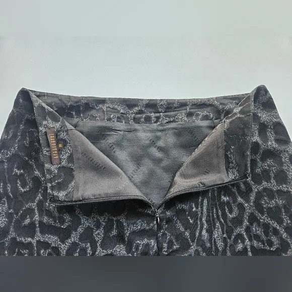 APOSTROPHE PARIS Animal Print Silk A-Line Skirt | SZ FR 38 / US M