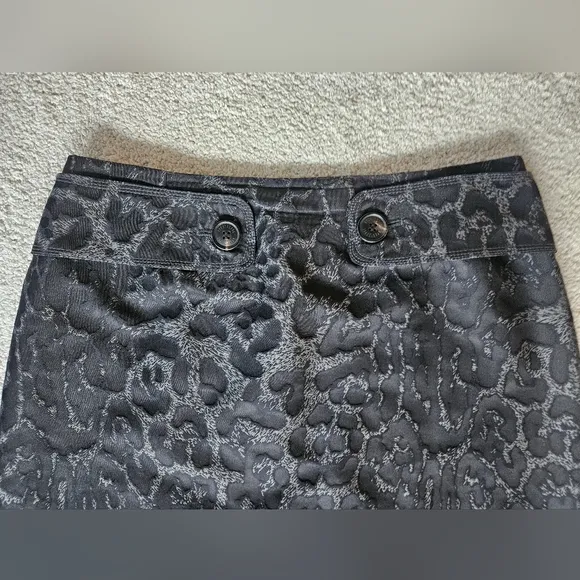 APOSTROPHE PARIS Animal Print Silk A-Line Skirt | SZ FR 38 / US M