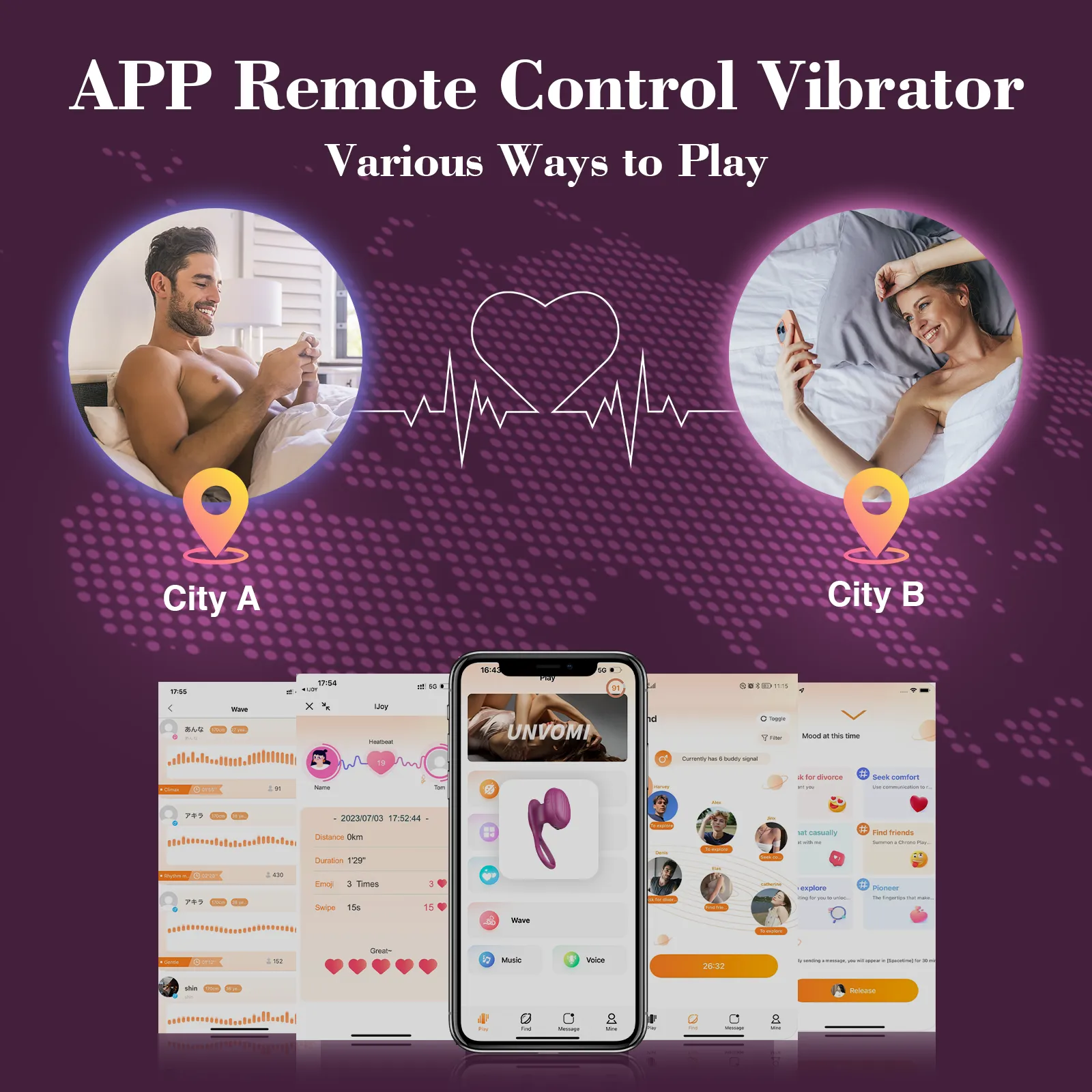 App Remote Control G Spot Clitoral Stimulator Vibrator