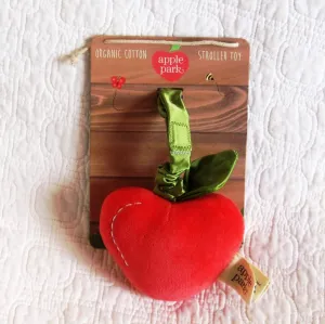 Apple Stroller Toy, Organic Cotton Velour by Apple Park, Ages 6 mo. 