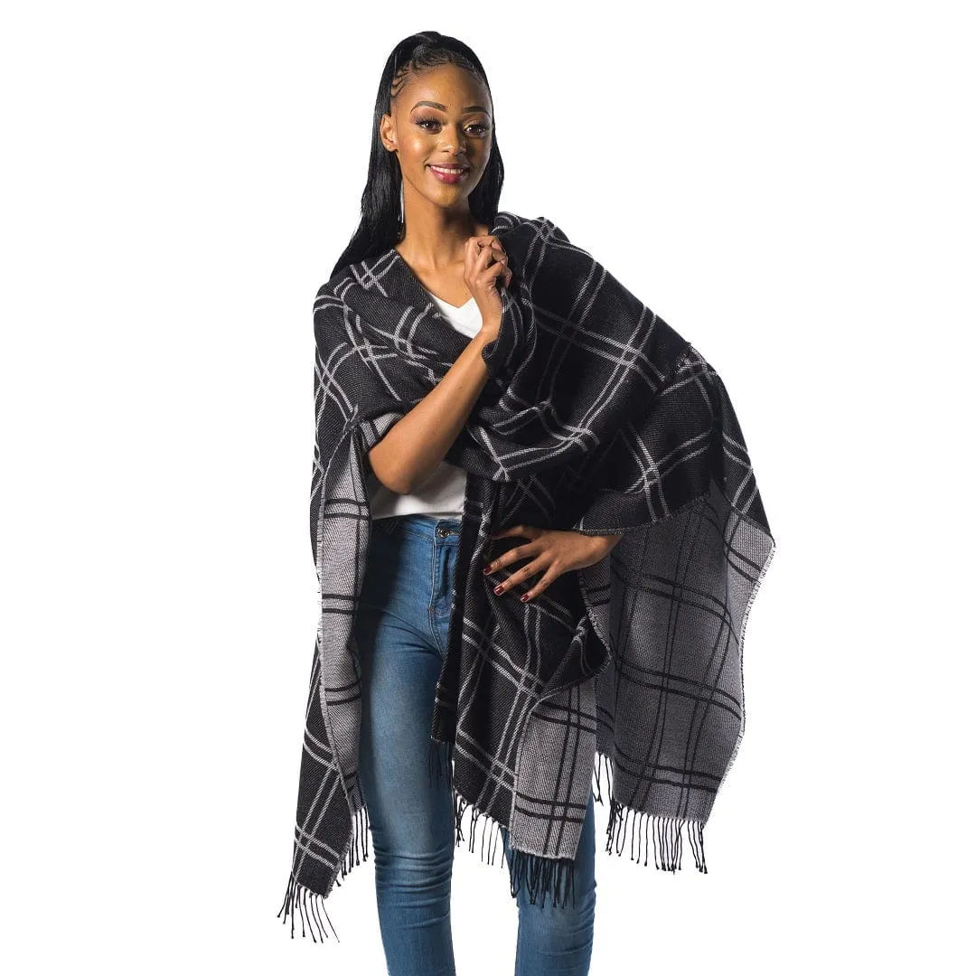 Aranda Molody High Bulk Jacquard Wrap Chess 150x168cm MY17Z