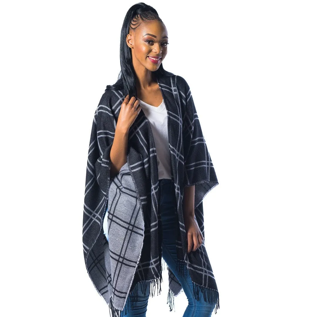 Aranda Molody High Bulk Jacquard Wrap Chess 150x168cm MY17Z