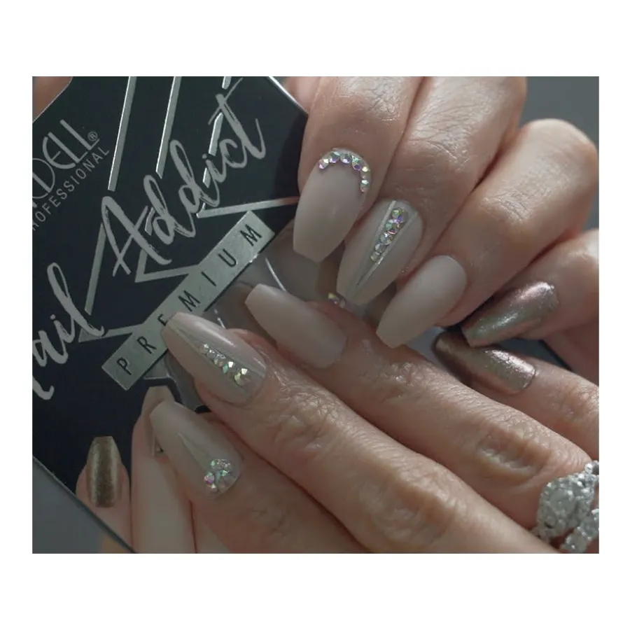Ardell Professional Premium Nail Addict Artificial Nail Set - Nude Jeweled