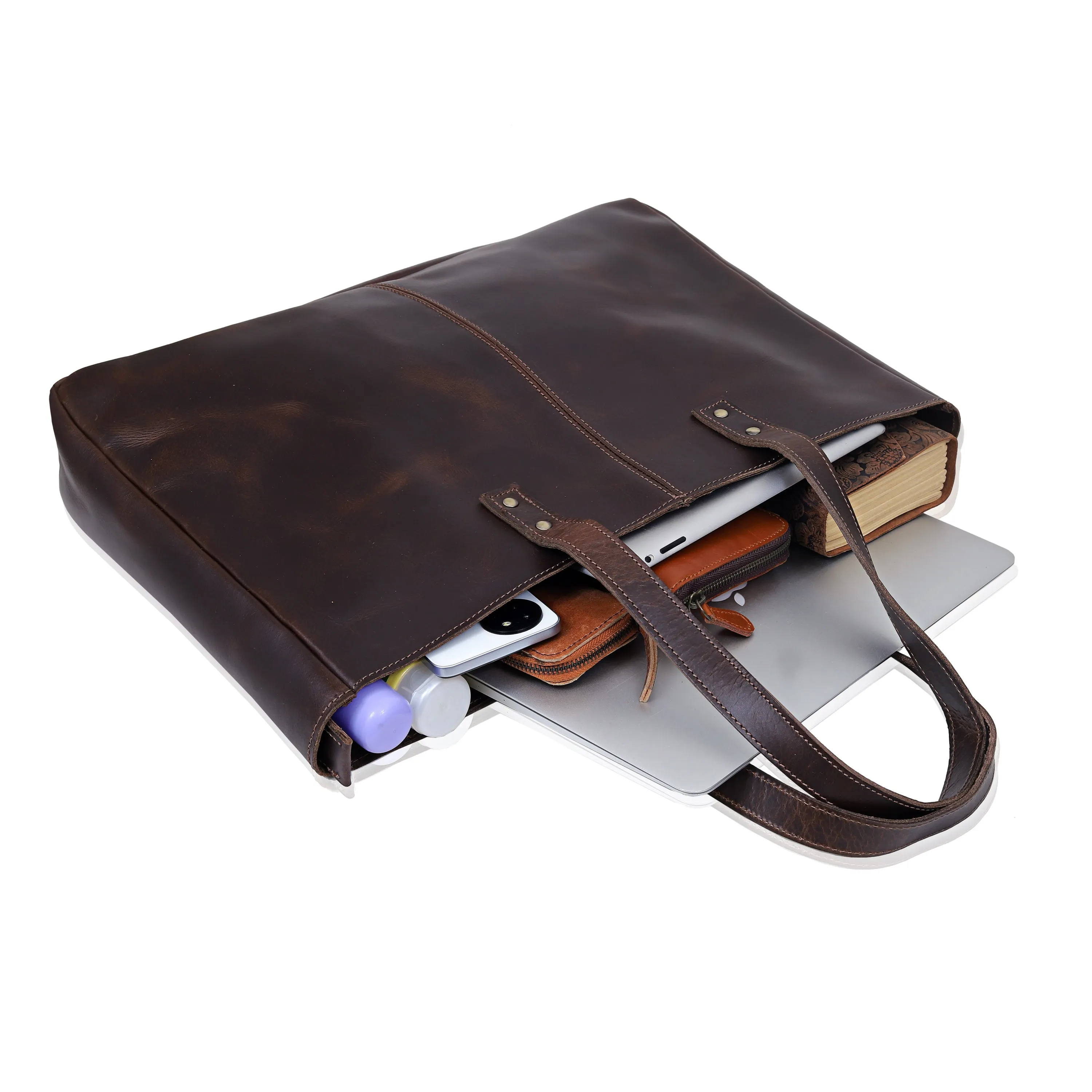 Ariana Buffalo Leather Tote Bag   Wallet Set