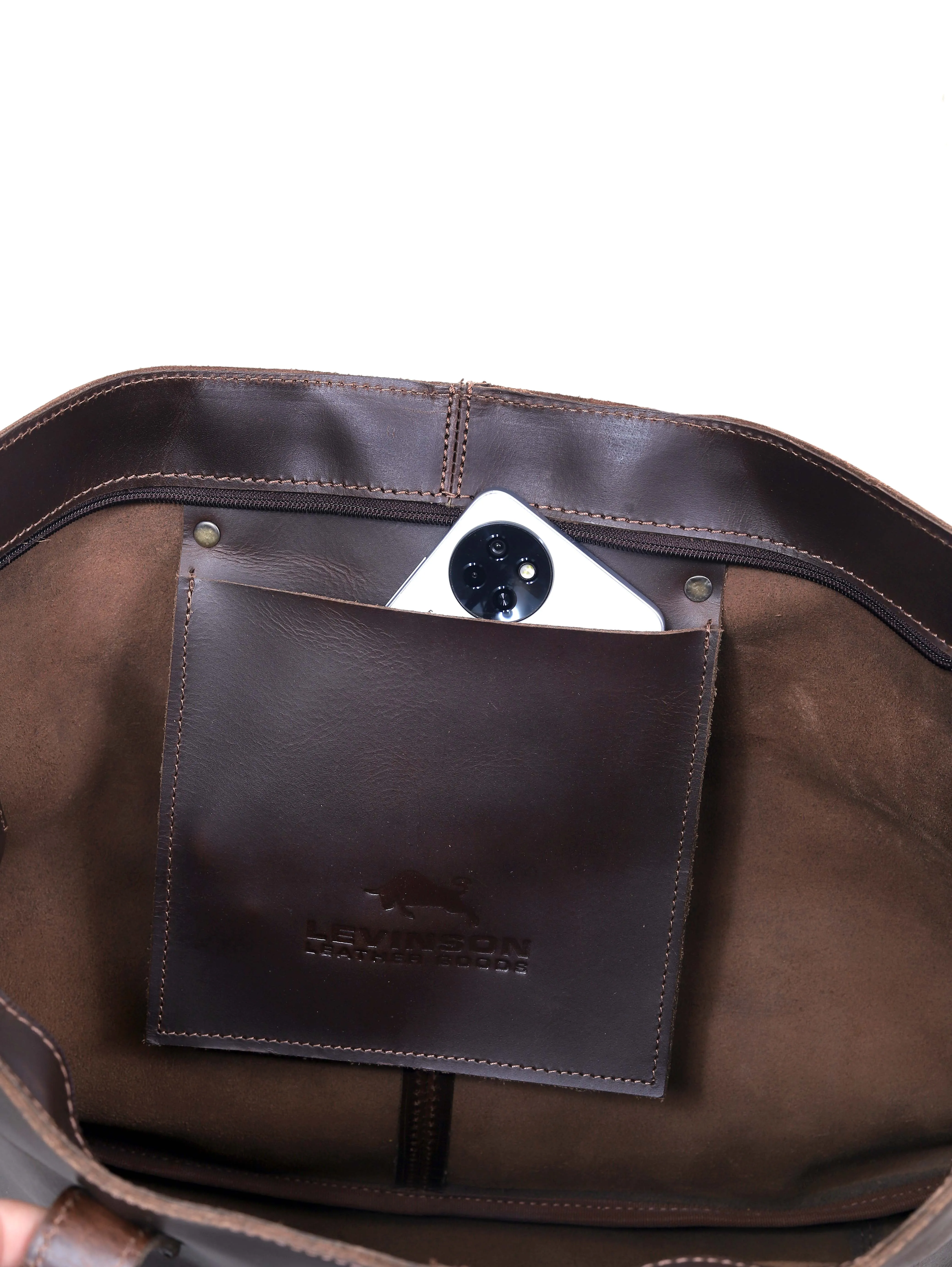 Ariana Buffalo Leather Tote Bag   Wallet Set
