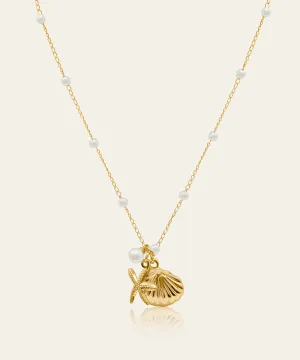 Ariel Shell and Pearl Necklace