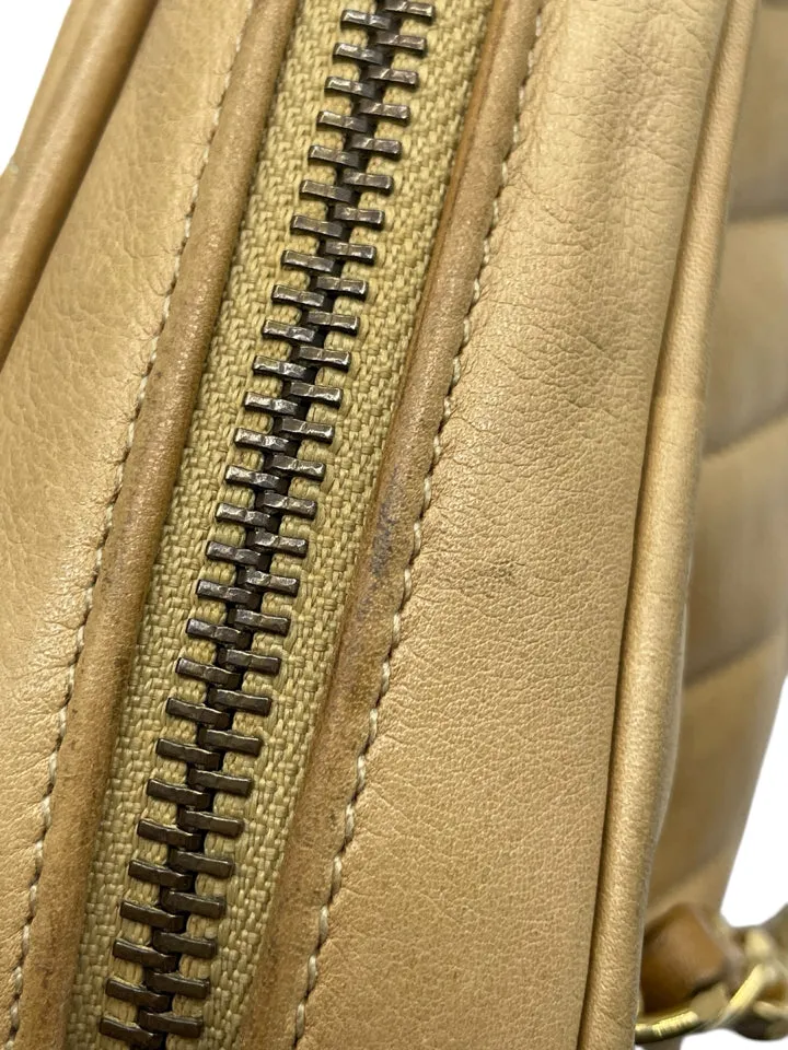 AS IS Vintage Chanel V-Stitch Chain Shoulder Tote  Bag