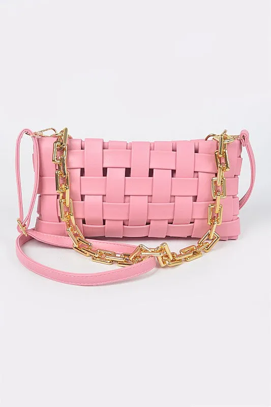 Ashly Braided Chain Crossbody Bag