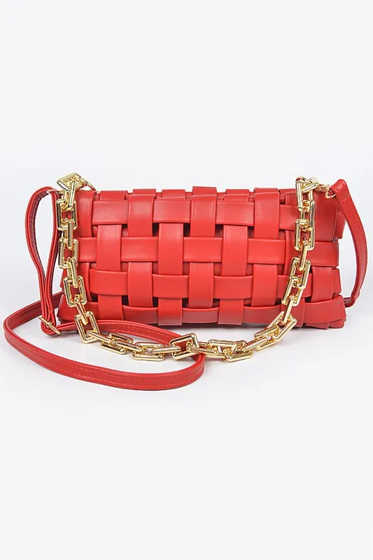 Ashly Braided Chain Crossbody Bag