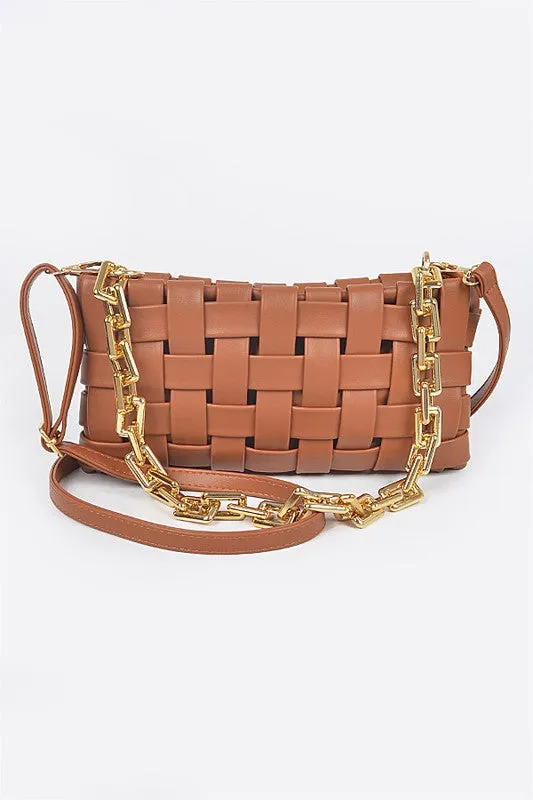 Ashly Braided Chain Crossbody Bag